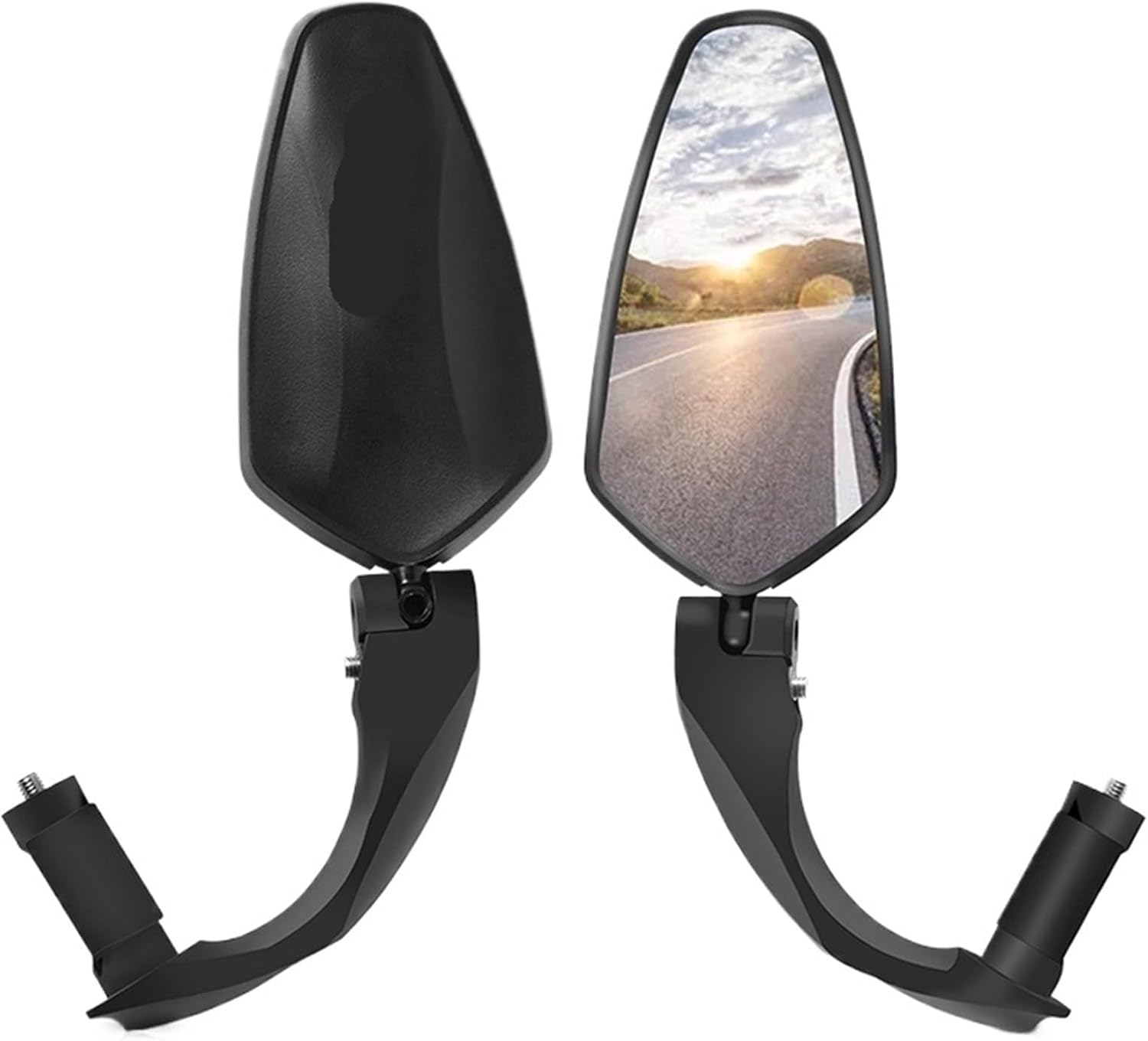 Bicycle Rearview Mirror 360° Rotate Handlebar Wide Range Back Sight Reflect Cycling HD Bike for Bicycle Handlebar(Black-2PCS)