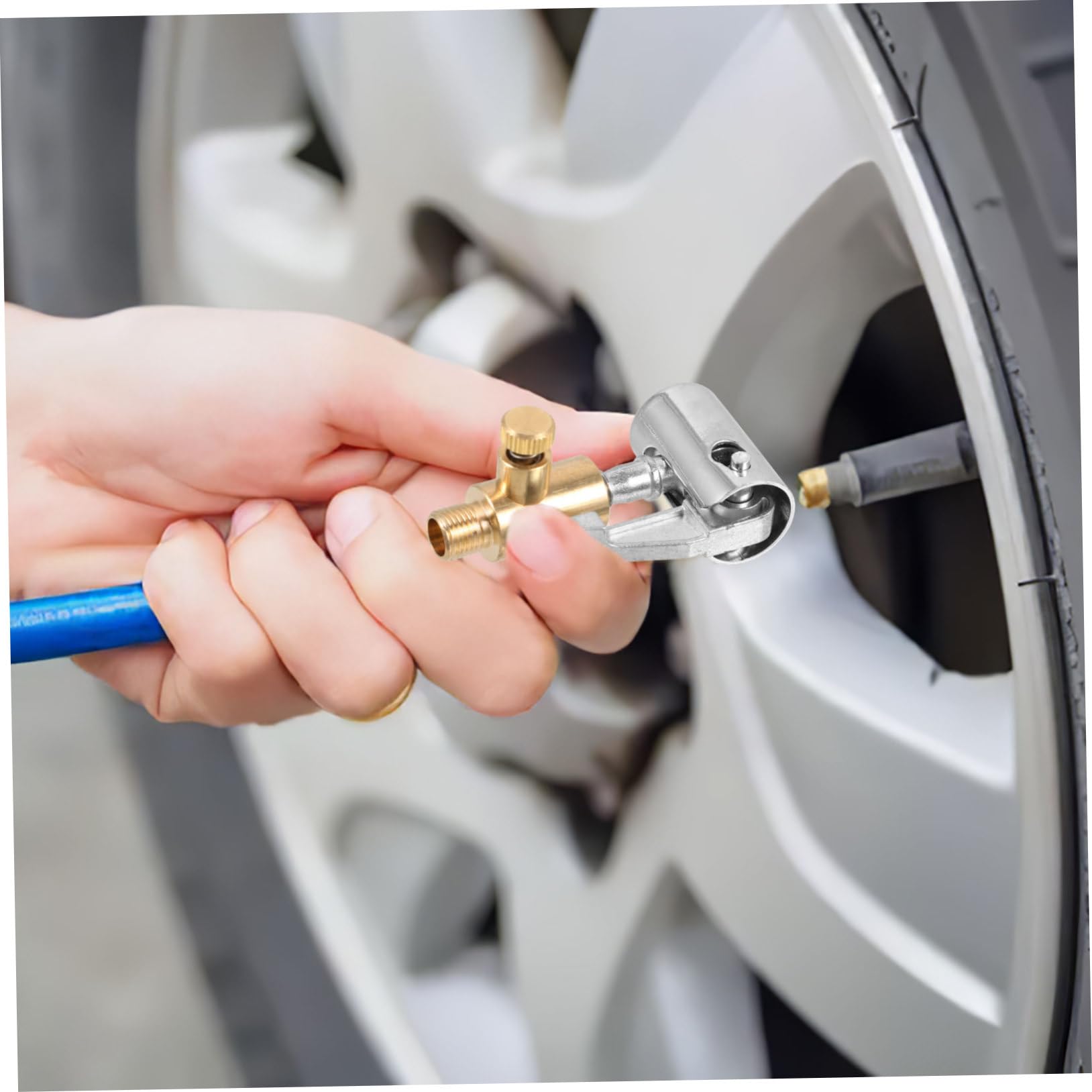 Gatuida 10piezas Inflador De Neumáticos Conector Rápido y Función De Desinflado Accesorio De Coche para Mantener La Presión Adecuada Ruedas Compatible Neumáticos De Coche Moto y