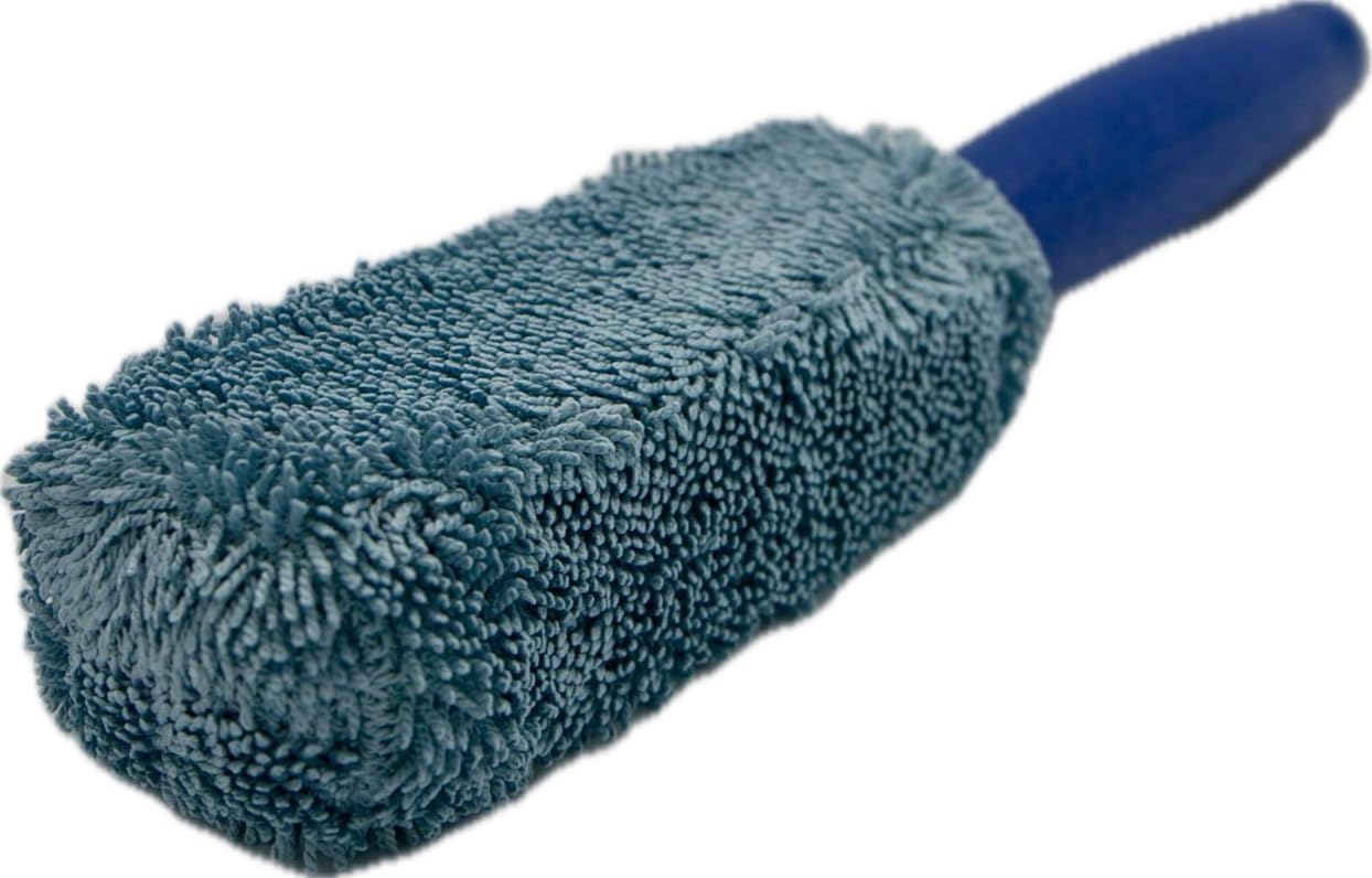 Otto Guys Microfiber Pro - Soft Microfiber Wheel Cleaning Brush, Non-Scratch Rim Cleaner Tool for Cars, Bikes, Trucks, Motorcycles, Metal-Free, Ergonomic Handle
