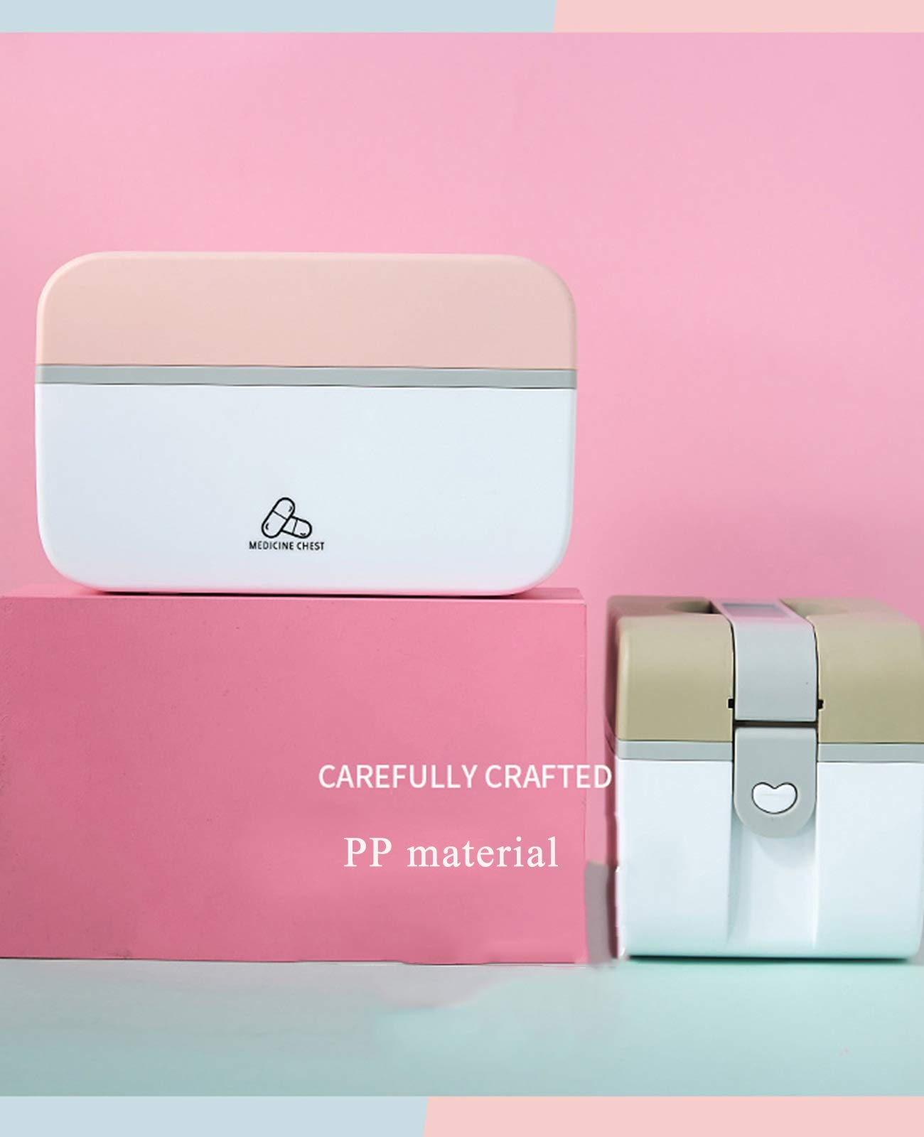 Etui na leki ratunkowe przechowywanie rodzinne, wielofunkcyjne plastikowe etui do przechowywania przenośne uchwyty szafki na leki organizer pudełko zestaw podróżny, samochód, dom, kemping, biuro,