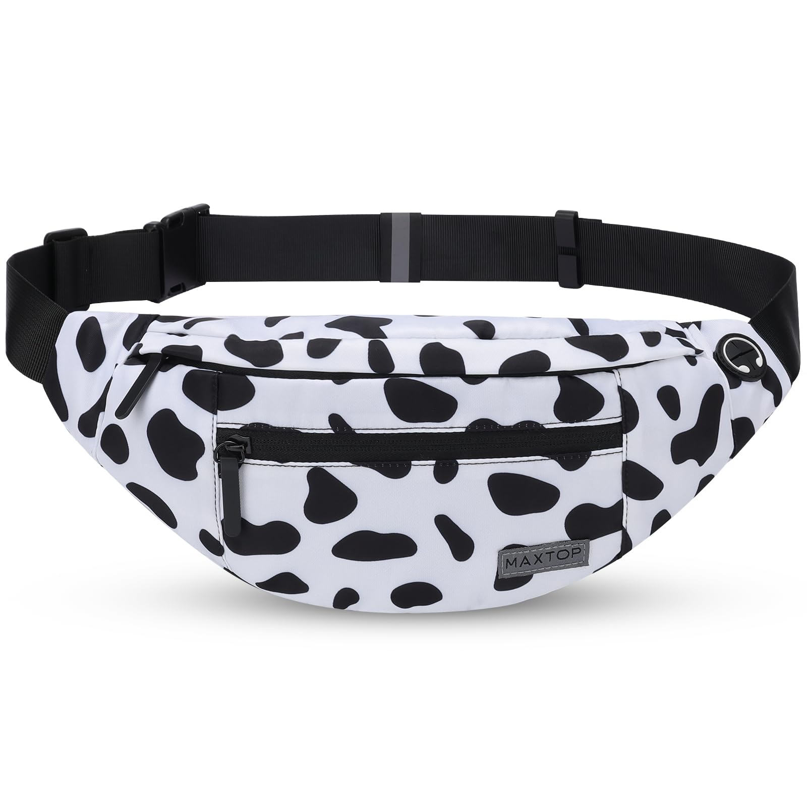 MAXTOP Large Cow Print Crossbody Bags for Women Cute Fanny Pack Belt Bag