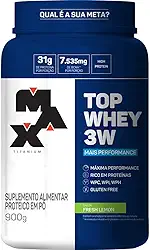Max Titanium Top Whey 3W Mais Performance - 900G Fresh Lemon -