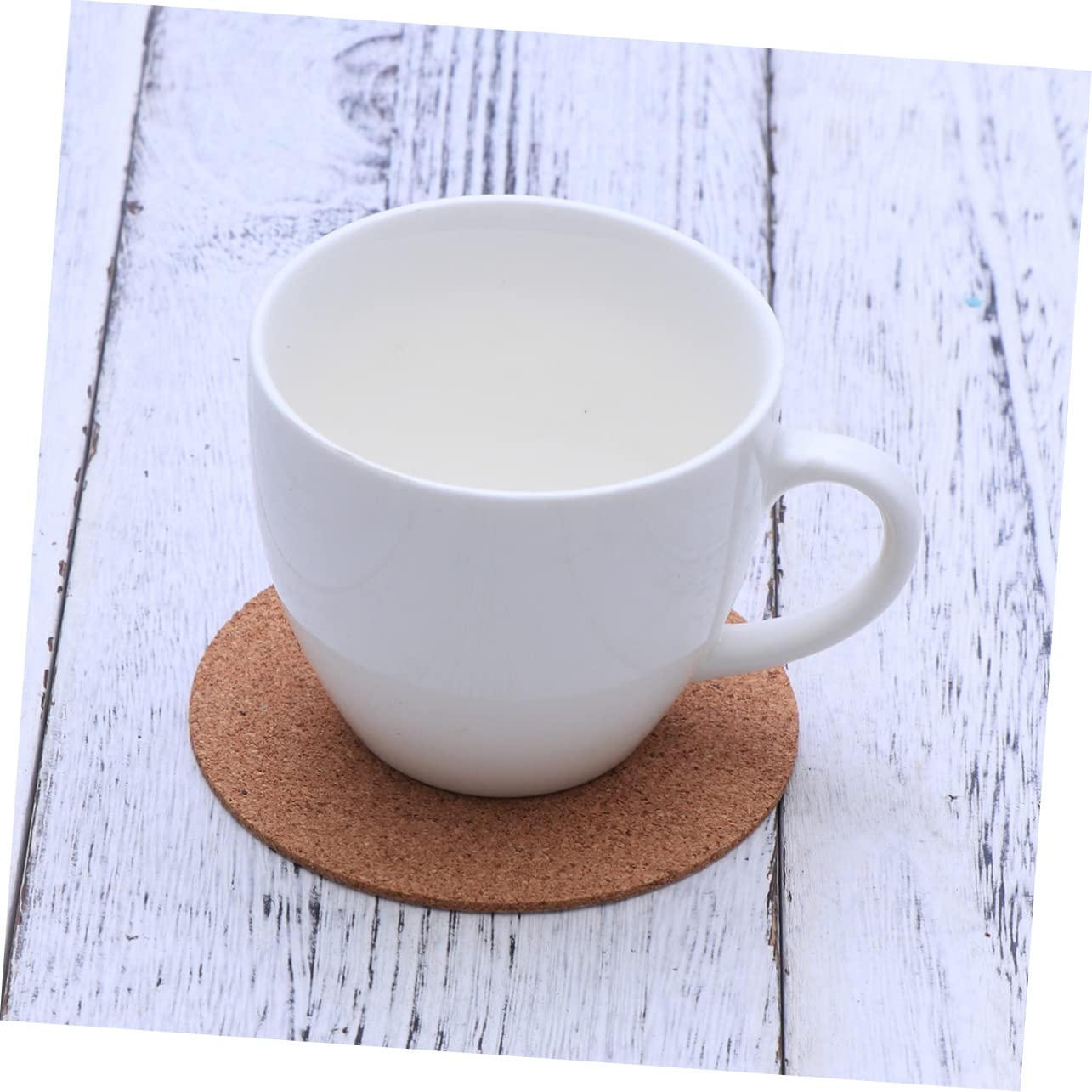 BESTonZON Mini-Plantes 90 Pièces Dessous De Verre en Liège pour Boissons sous-Verres Ronds en Liège Tapis De De Tasse De en Tapis Isolant Table en Bois 100mm Vide