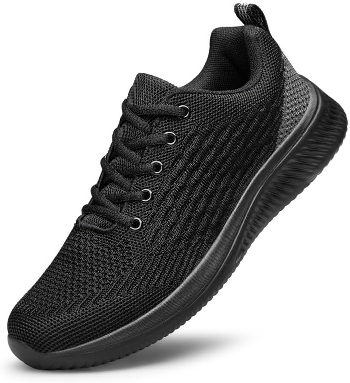 vibdiv Mens Lightweight Athletic Running Walking Gym Shoes – Slip on Casual Non Slip Fashion Sneakers Walking Shoe