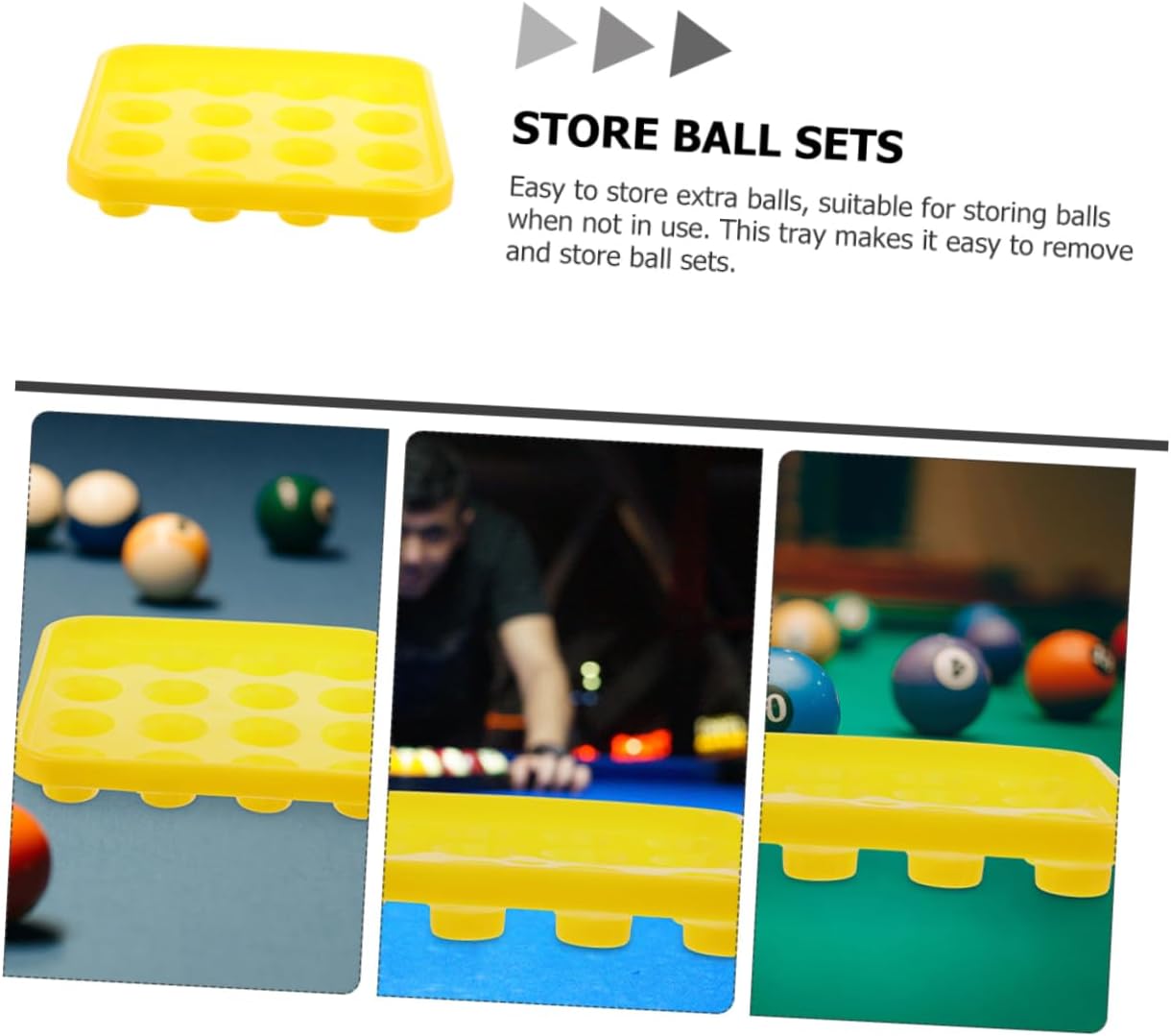 2pcs Billiard Ball Racks Storage Tray Pool Table Balls Holder Portable Billiard Accessory