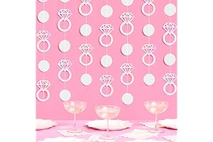 Engagement Ring Garland 4 pcs, 12' | Bachelorette Party Décor