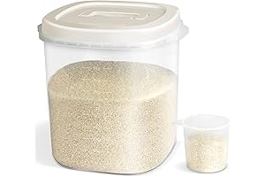 Large Airtight Cat Food Container 20 lb with Lid-Lock Handle