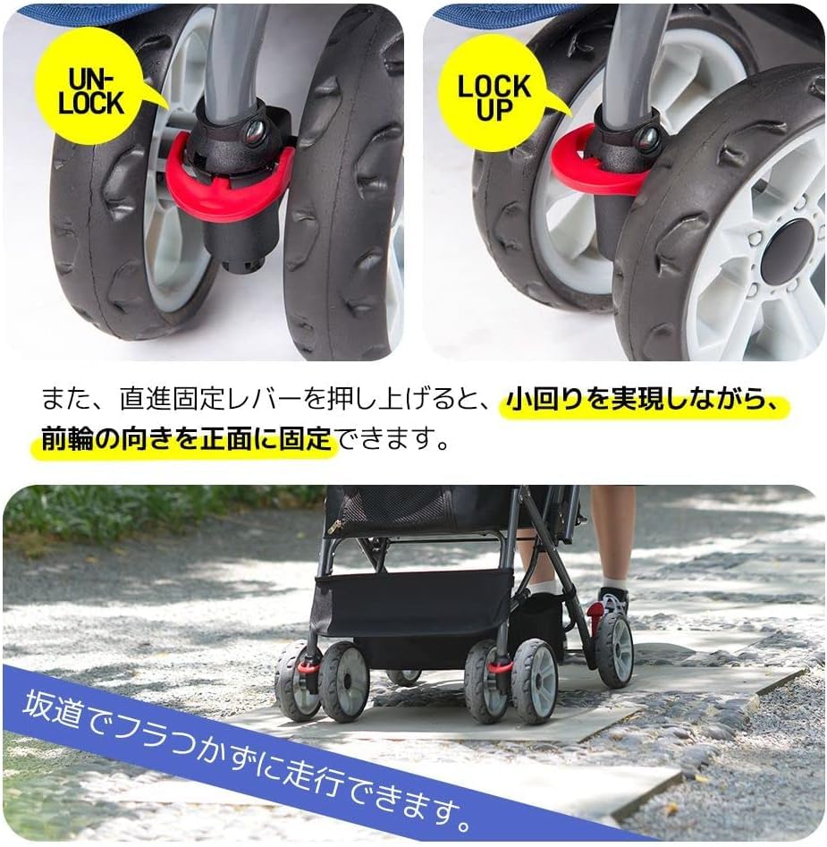 Amazon.co.jp: BTM ペットカート 対面式 折りたたみ 多頭 中型犬 小型