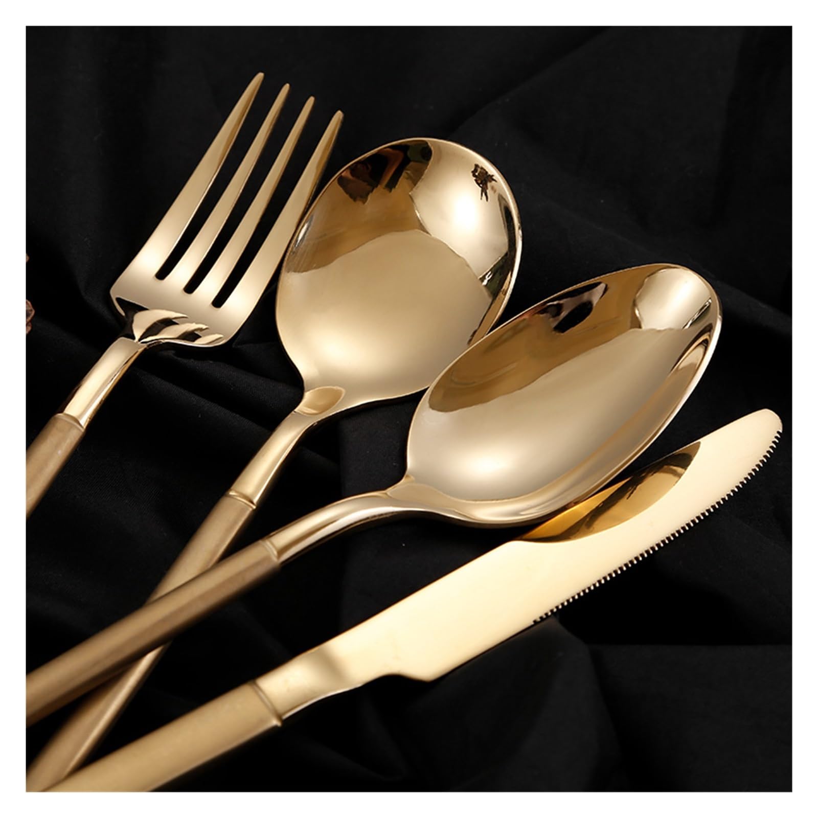 Amazon | 4 個カトラリー食器ステンレス鋼カトラリーセットフォーク