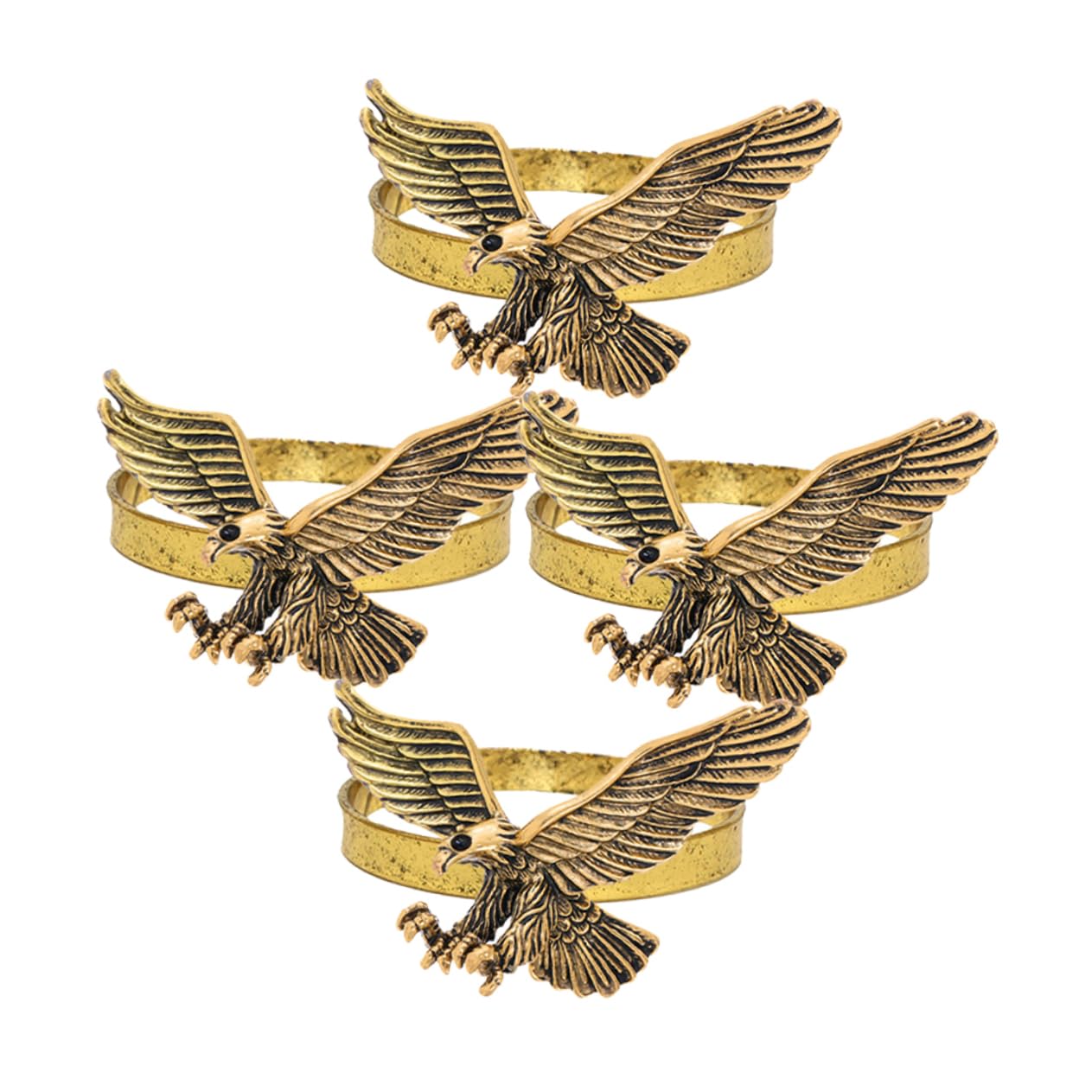 Alipis 20 Piezas Servilletero Anillos para Servilletas Adorno De Servilleta Decoración De Mesa Navideña Sostenedores del Anillo De Servilleta Anillos De Servilleta Golden Ferroaleaciones