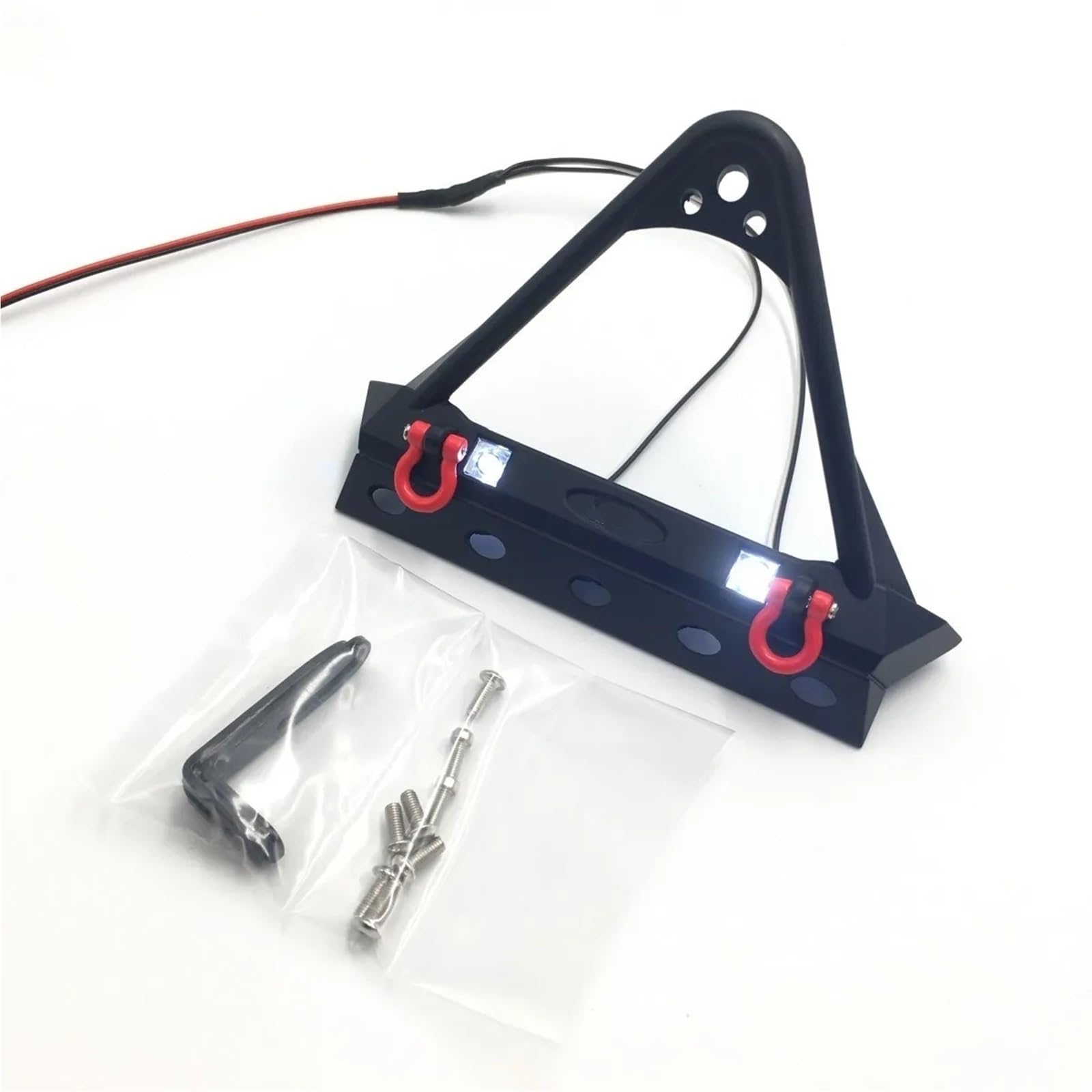 Paraurti RC per Axial per SCX10 II 90046 per Traxxas per TRX-4 D90 1/10 RC Crawler Car Accessori per L'aggiornamento del Paraurti Anteriore Metallo