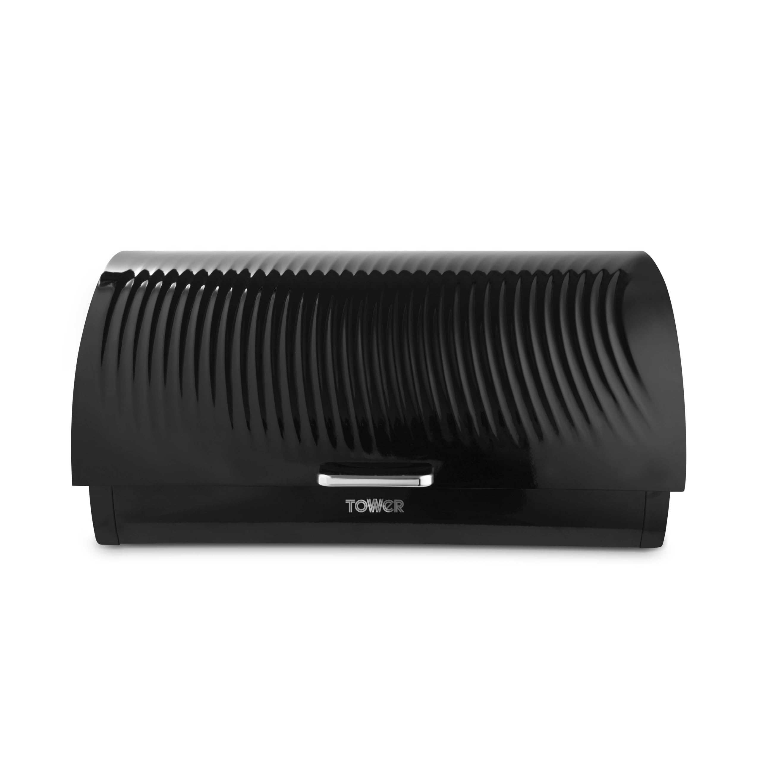Tower Unisex Black Sonar Bread Bin, Roll Top Design, 16L Capacity, T826219blk | Size: A
