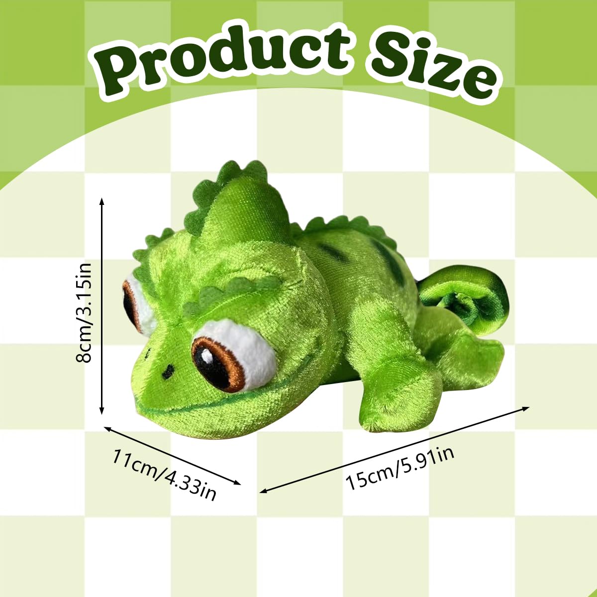 GTJEOI Peluche D'épaule Pascal, Peluche Caméléon Figurine de Jeu, Peluche Caméléon Magnétique pour Fans, Garçons et Filles - 3