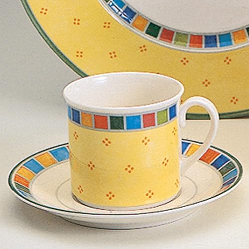 Miniatura 2 de Villeroy & Boch Twist Alea Limone - Plato para taza de té, 5.5 pulgadas, blancoamarillo
