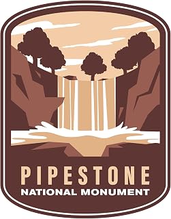 Vagabond Heart Pipestone National Monument Vinyl Sticker - Waterproof Decal for Laptop Water Bottle Car Bumper - Durable Travel Souvenir - UV Fade Resistant - Collectible Gift for Adventurers - 2.75"