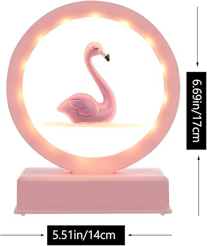 Miniatura 7 de 1 Pc Flamingo Luz de Noche Decoración Del Coche Luz De Mesa Linda Luz De Noche Bebé Flamenco Lámpara Regalo Lampara De Luz Práctica Niño Efecto
