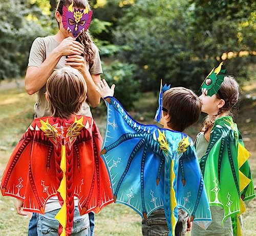 Disfraz de alas de dragón para niños D.Q.Z miniatura 3