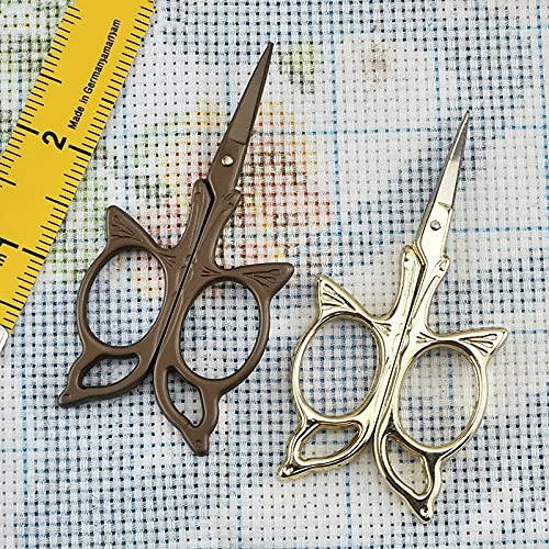 Tijeras for manualidades Tijeras for manualidades con forma de mariposa muy bonitas Suministros y accesorios de costura Tijeras for punto de cruz Hilo Zig Zag Tijeras for tela Tijeras