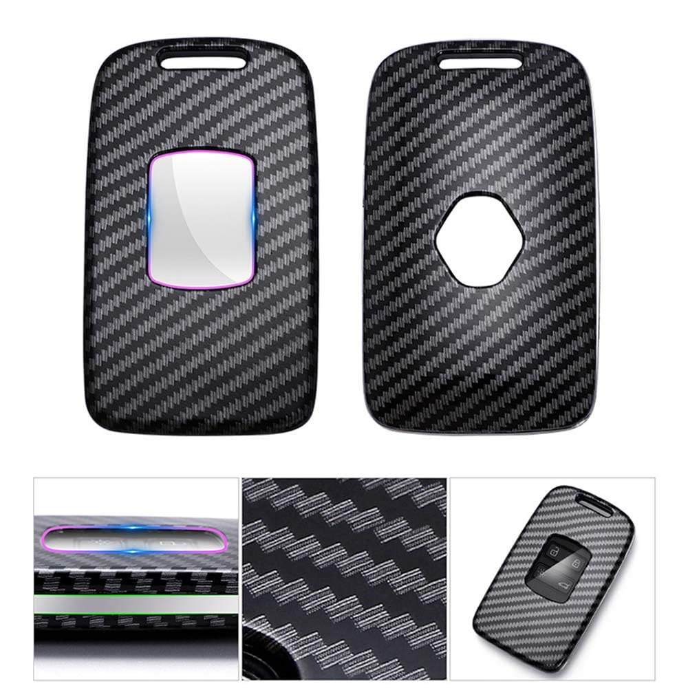 Conchas Clave para Renault Koleos, Protector de Soporte for Mando a Distancia Sin Llave Flip Car Key Shell Cover Carcasa de Repuesto Plegable,A Black