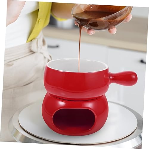 Miniatura 8 de MAGICLULU 1 Unidades de queso Hotpot Chocolate Fondue Dippers Mini Queso Pot Mantequilla Estufa de fusión Mini Caramelo Cerámica Dulces Calentador
