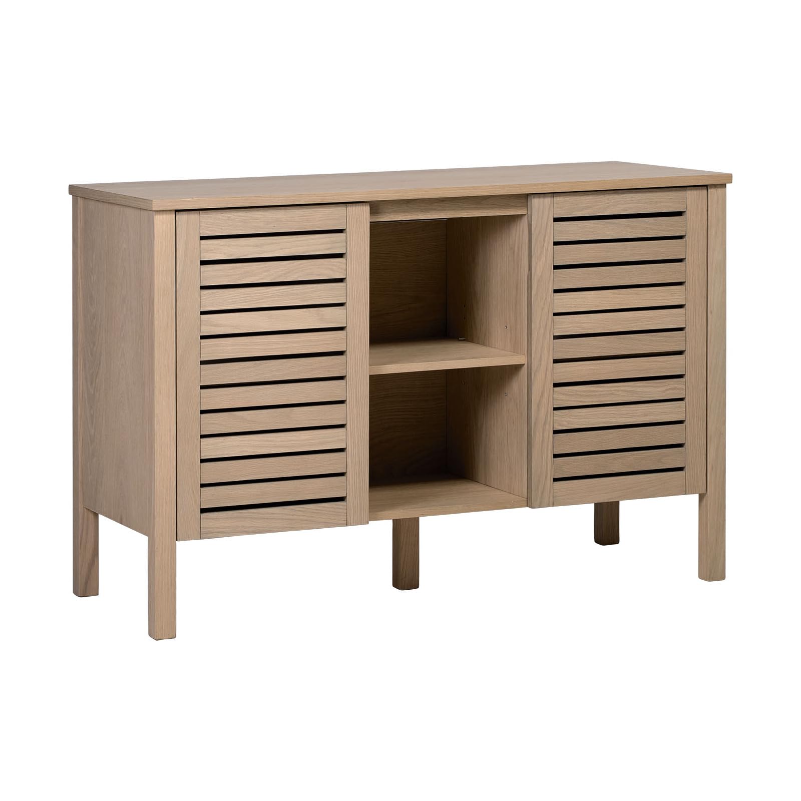 MOB-IN Mueble doble lavabo TALIX sobre patas de roble natural 120 cm