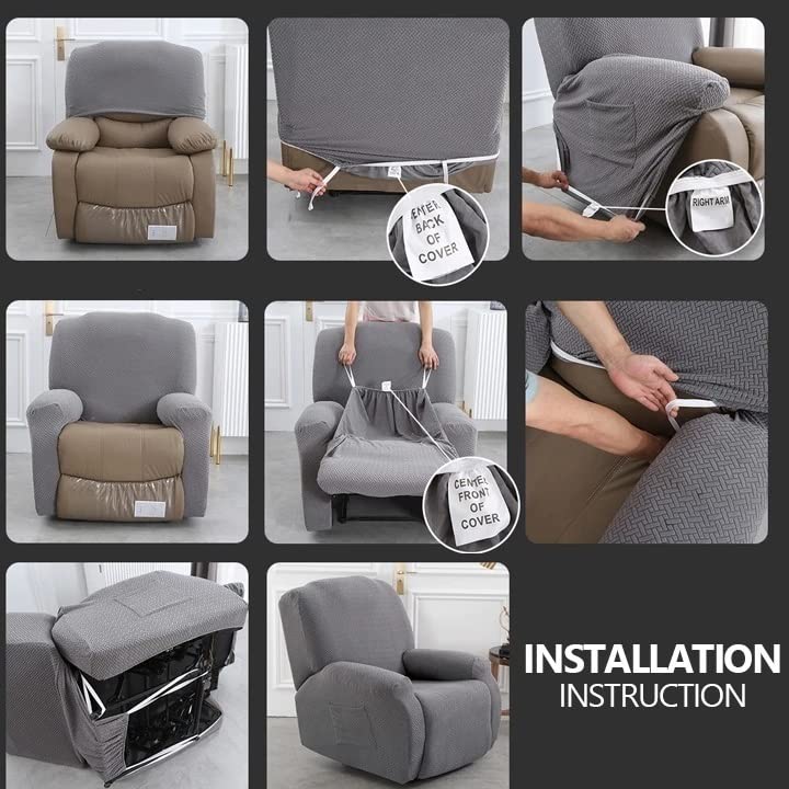 Fodera Elasticizzata Per Poltrona 1 Posto Senza Braccioli - Copri Poltrona Chesterfield In Poliestere E Spandex, Rimovibile E Lavabile, Antiscivolo