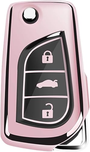 Miniatura 3 de Funda de TPU suave para llavero de Toyota 4Runner Avalon C-HR Camry Corolla Fortuner Highlander Levin RAV4 LE Sequoia Sienna Tacoma Tundra Yaris -