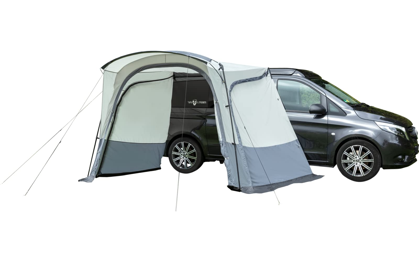 BERGER Vorzelt Sonnendach Bus │ Outdoor Zelt Autozelt Auto Zelt Vorzelt Camping Zelt für Bus Van Auto Vorzelt Bus │ Schnellaufbau Campingzelt mit Bodenplane Zelt mit Stehhöhe