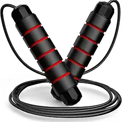 Corda De Pular Speed Rope Profissional Fitness Ajustável De 3m Com Rolamento e Cabo De Aço Revestido