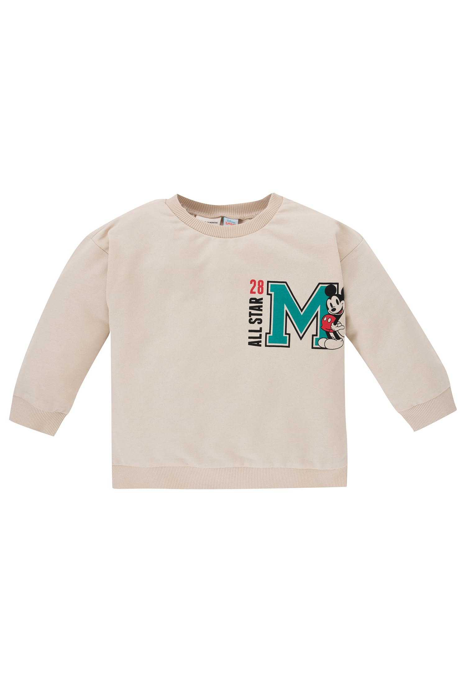 Erkek Bebek Erkek Bebek Disney Mickey & Minnie Regular Fit Bisiklet Yaka Sweatshirt