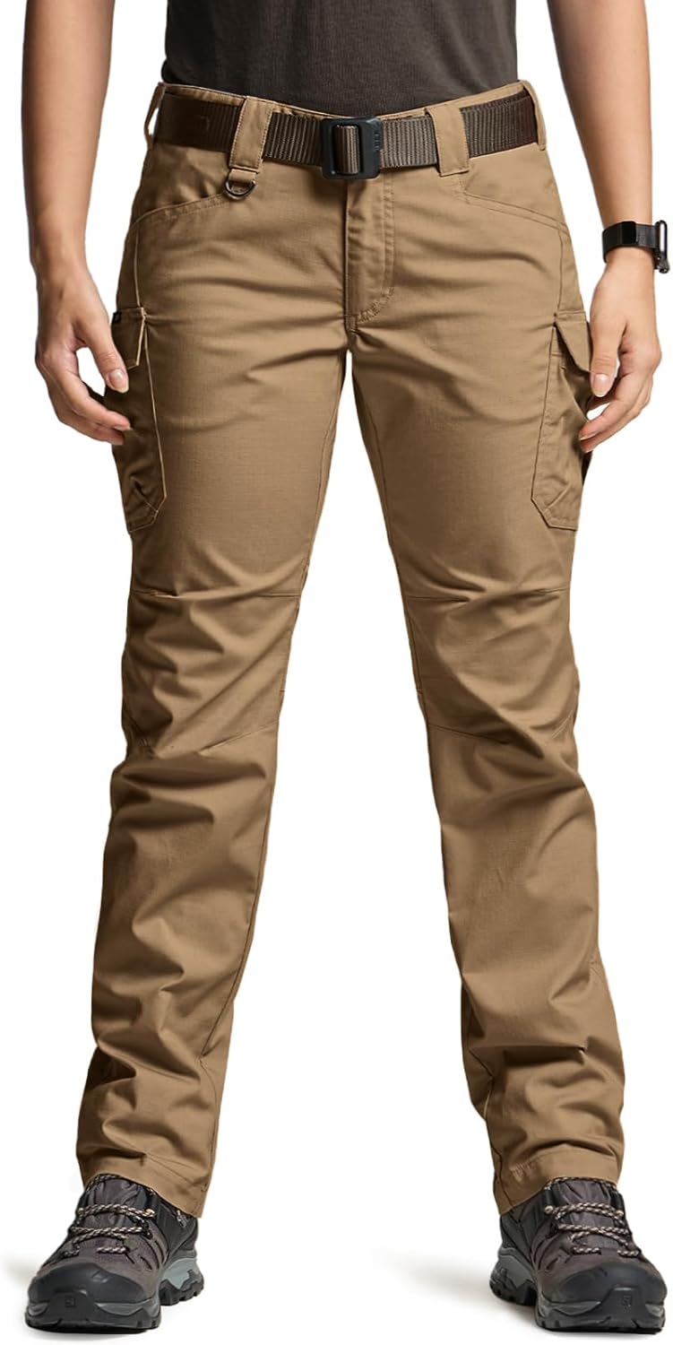 CQR Women's Flex Stretch Tactical Pants, Water Resistant Ripstop Cargo Work Pants with Pockets for Outdoor & Hiking - Image 4