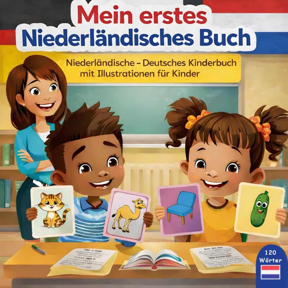 Mein erstes Niederländisches Buch niederländisch-Deutsches Kinderbuch mit Illustrationen für Kinder: Zweisprachiges Deutsch-Niederländisch ... Wörter, Niederländisch lernen für Kinder.