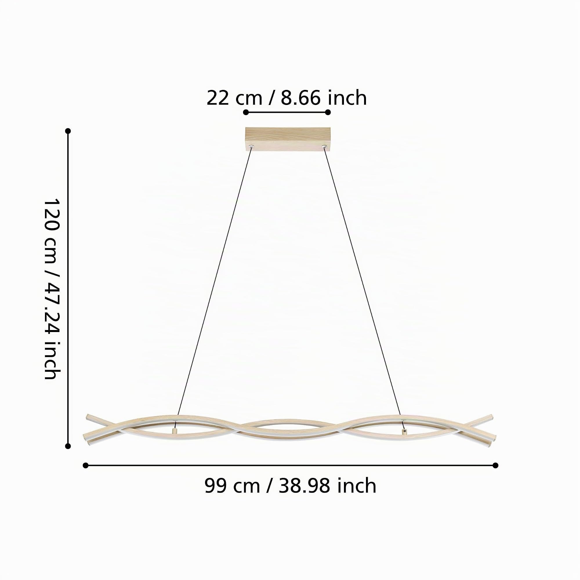 Eglo Lampadario a sospensione a LED Lasana 4, design