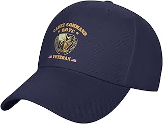 US ROTC Cadet Command Veteran Stylish Baseball Cap Navy Blue - Adjustable & Breathable3