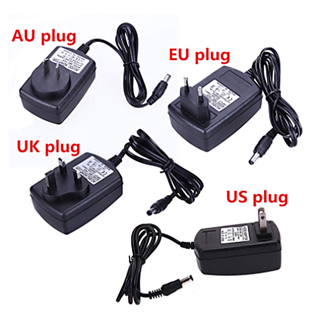 18V 1A 2A 2.5A 3A AC/per Adattatore Interruttore Alimentatore Caricabatterie per Strisce di Luce LED CCTV Router 5.5x2.1-2.5mm Connettore Maschio US/UK/EU/AU Spina