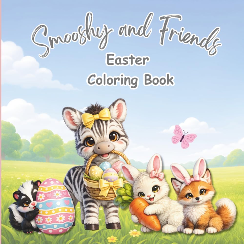 Smooshy and Friends Easter Coloring Book: Cute Easter Coloring Pages for Kids Ages 4–8 | Bunnies, Eggs, Chicks and Adorable Animals (The Smooshy Books Collection)