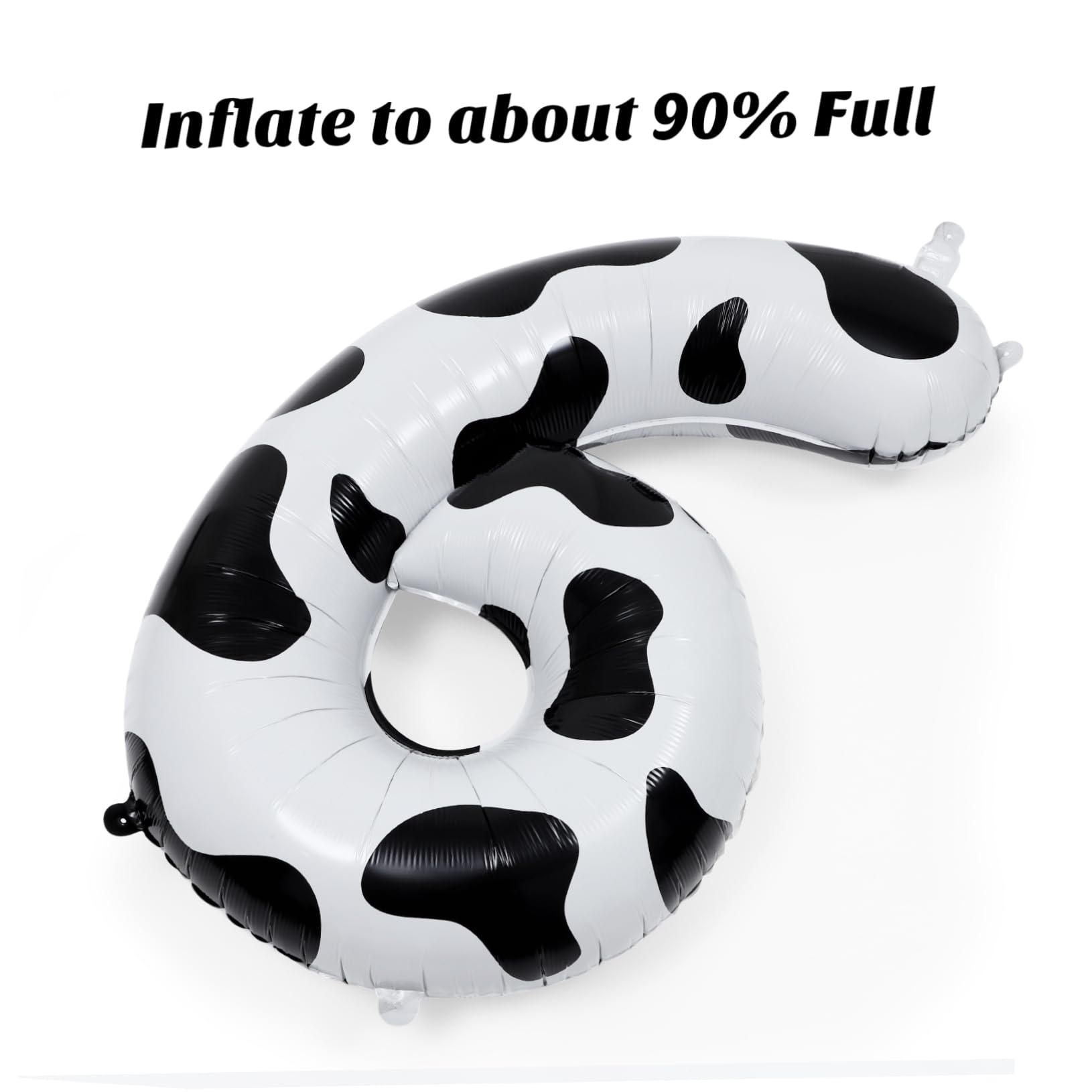 Palloncini Numero 40 Pollici Stampa Mucca in Film di Alluminio, 10 Pezzi Riutilizzabili e Resistenti alle Perdite per Feste di Compleanno e Eventi Speciali