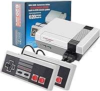 Vista 1 de Zeion Mini consolas de videojuegos retro clásica con 620 juegos para mango NES con 2 controladores salida AV