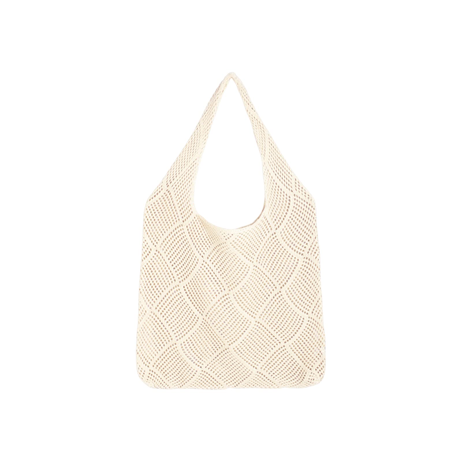 LUI SUIWomen Retro Summer Hobo Bag Mesh Hollow Knitted Tote Bag Fashion Beach Purse Large Capacity Shoulder Bags