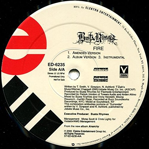 Busta Rhymes Fire [Vinyl] Music