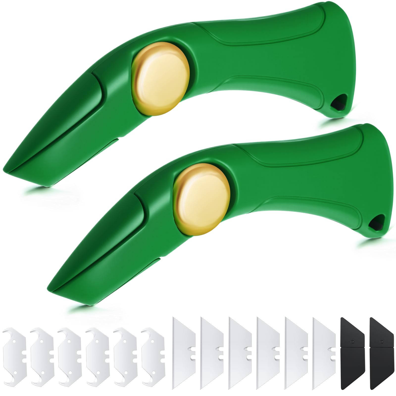 WILLBOND 2 Pcs Navajas Para Roofing Knife, Dark Green
