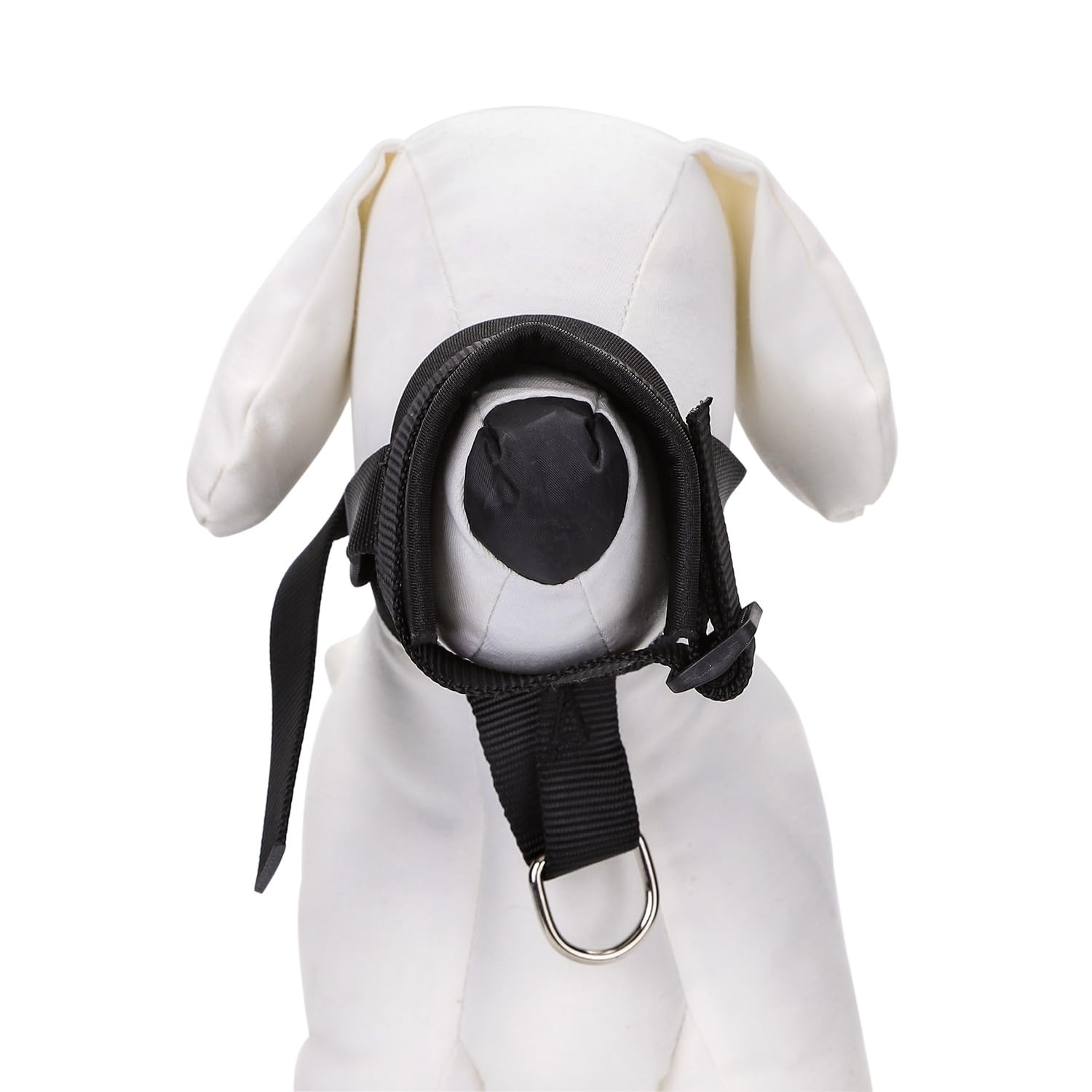 Nylon muzzle for dogs adjustable, breathable and durable; ideal for safe walks and control in stressful situations - Image 3