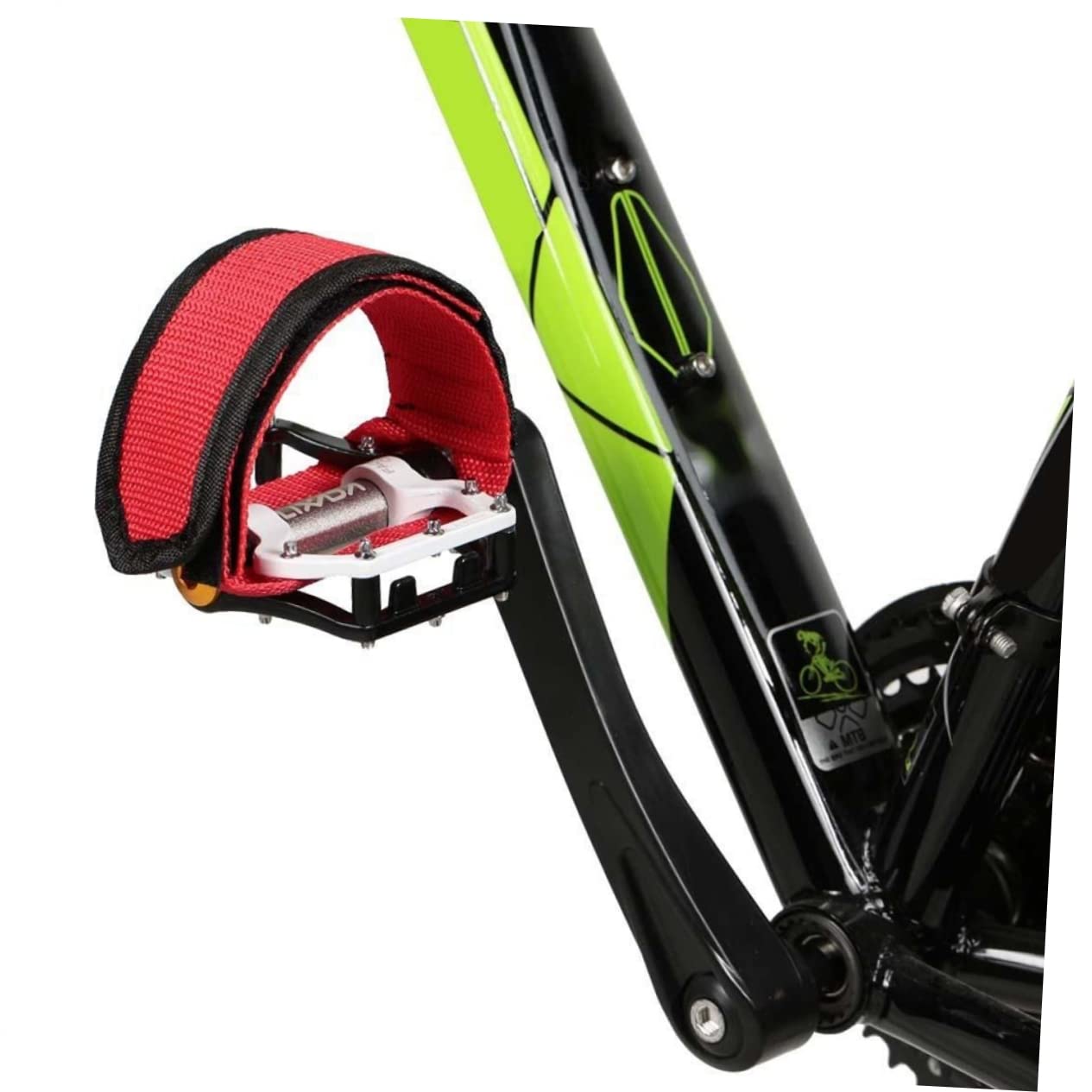 HANABASS Cycling Pedal Bands Bike Pedal Straps Toe Clips for Bike Dense Nylon Material for Comfort Fit