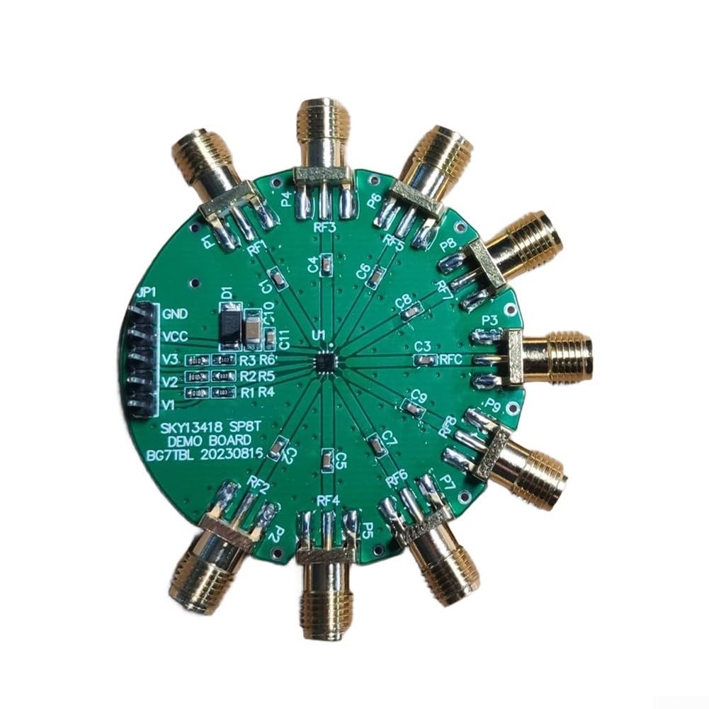 RF-Schaltermodul SP8T für 8-Antennen-Auswahl 50 kHz bis 6 GHz mit konsistenter Einfügedämpfung und Isolationsleistung