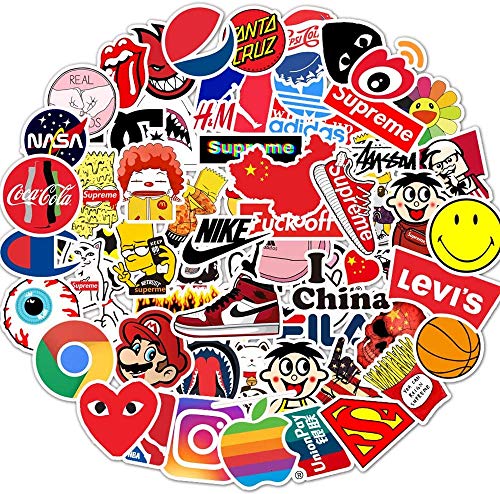 NF Orange Stickers Pack Cool, 100 Pcs Vinyl Waterproof Tide Brand Stickers,