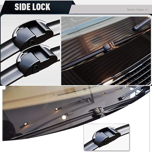 Miniatura 5 de Juego de 2 limpiaparabrisas de repuesto para VW Volkswagen Touareg Porsche Cayenne 2008-2016 original de 26 pulgadas26 pulgadas (juego de 2) bloqueo