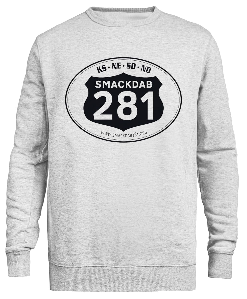 Smackdab Logo Sudadera Gris Unisex Sudadera Ecológica Unisex Grey Sweatshirt Eco-Friendly Crewneck