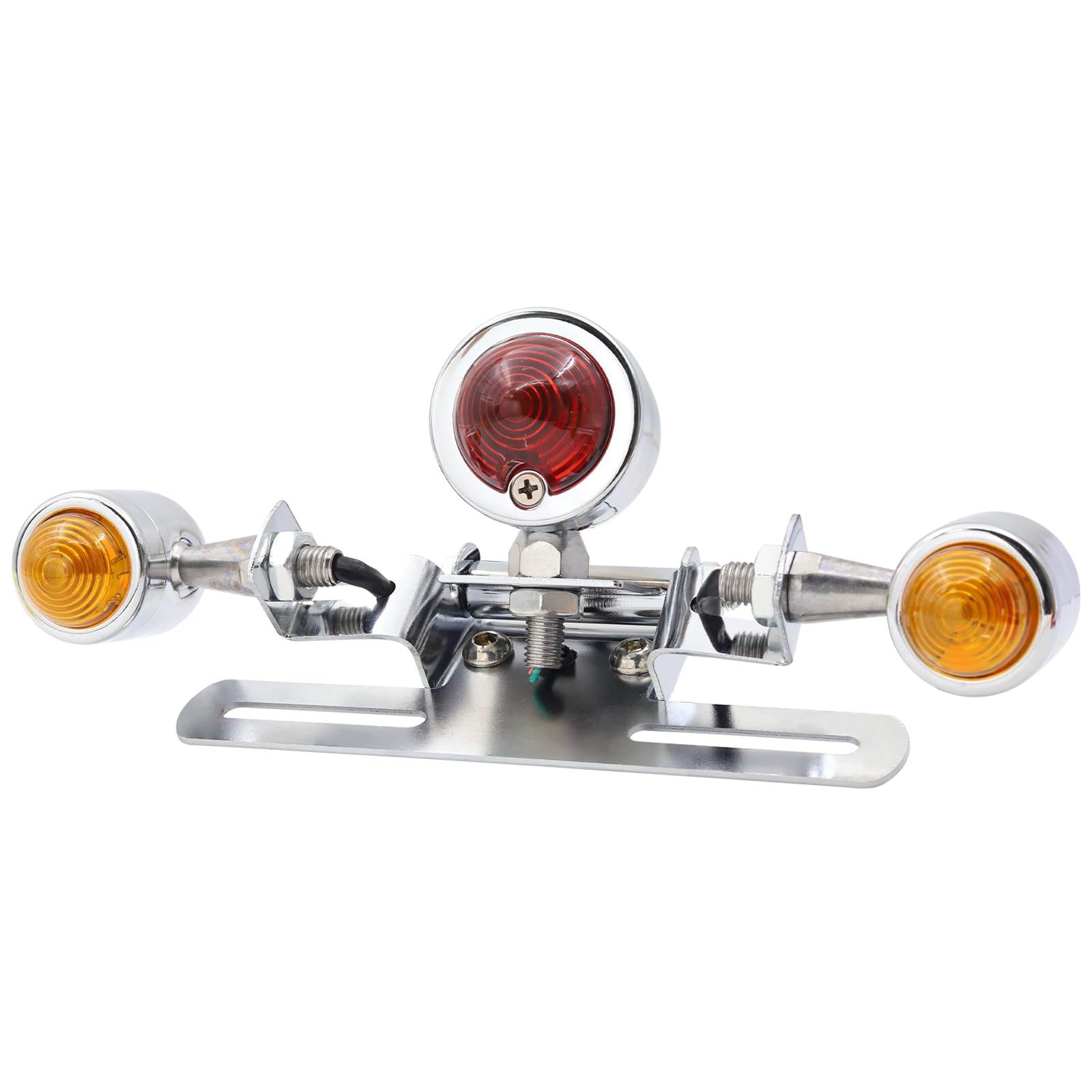 Luce del freno a LED per moto, luce posteriore 12 V, universale, indicatore di stop, luce per targa, per moto da cross, scooter, ATV