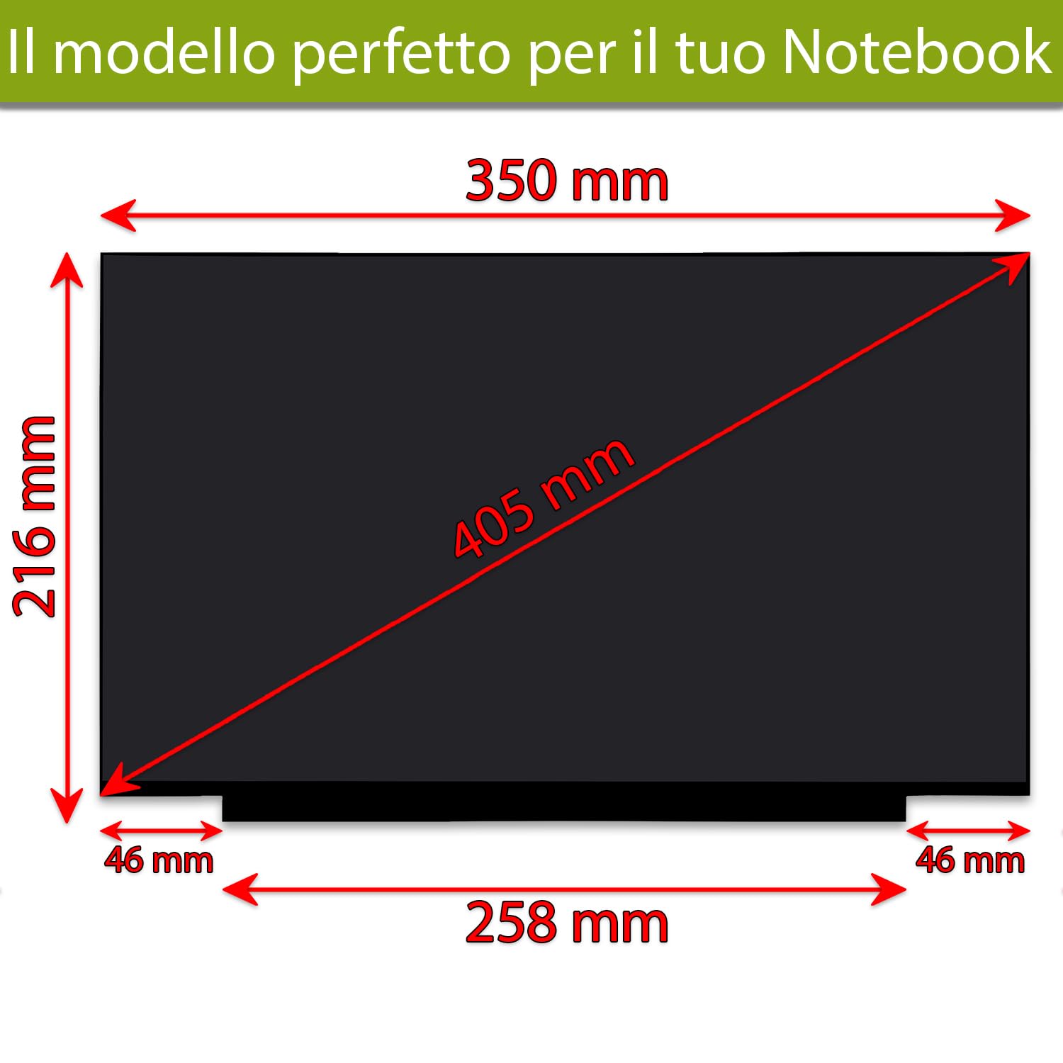 new net - Pannello Schermo Display LCD IPS Compatibile con LQ156M1JW03, LQ156M1JW04, LQ156M1JW05, LQ156M1JW06, LQ156M1JW07 [15.6 Pollici - Full HD - 1920 x 1080-40 Pin]