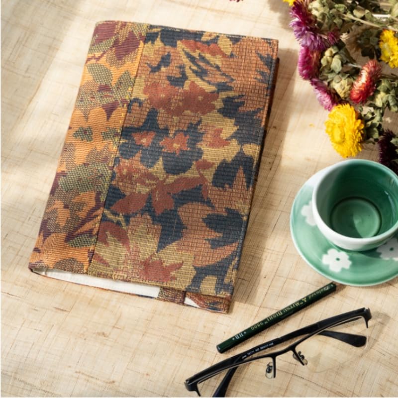 Notatnik dla kobiet, ręcznie wykonany notatnik w linie w kwiaty w stylu vintage, z zakładką do łatwego przenoszenia, format A5A6, 180 stron A5 (22,3 x 15,5 x 2 cm)
